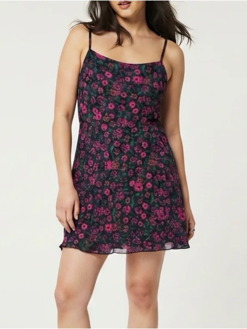 All in Favor Pink Floral Dress